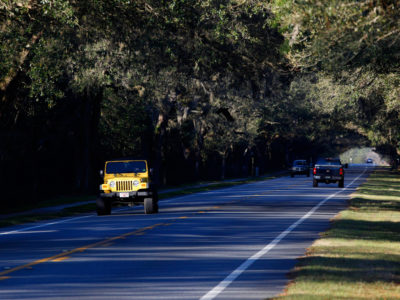 The J.C. Penney Memorial Scenic Highway passes through a series of natural features, including oak and magnolia canopies. The 2.85-mile Florida Scenic Highway in Clay County is home to Penney Farms, a community started in 1926 by department store pioneer J.C. Penney. Daron Dean for VISIT FLORIDA