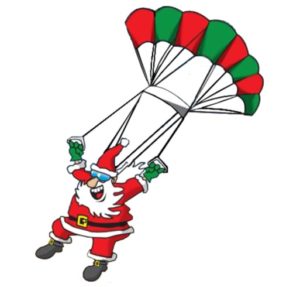 Skydiving Santas