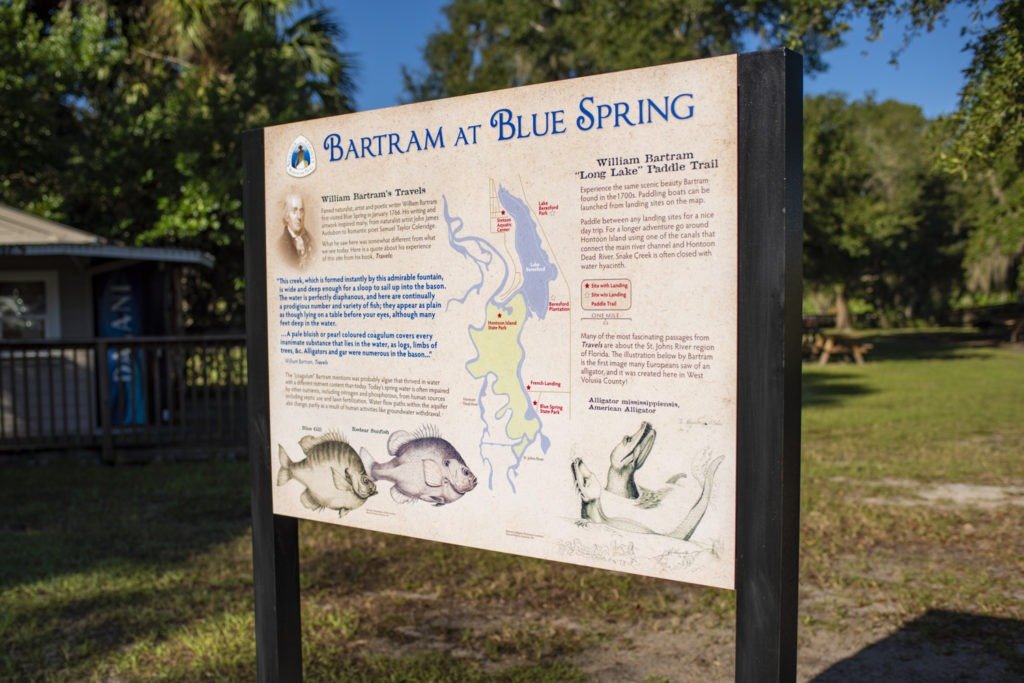 The Bartram Trail has begun to have strong interpretation in Florida, starting in 2014 with the birth of the Bartram Trail in Putnam County, Designated in 2015 as a National Recreational Trail.