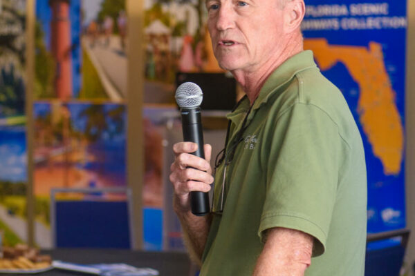 Greg Gensheimer from Green Mountain Scenic Byway speaks during the “Roundtable Byway Introductions”.
