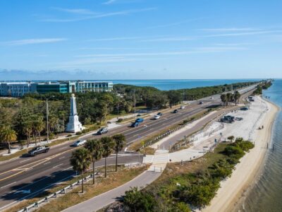 Causeway beach in Clearwater