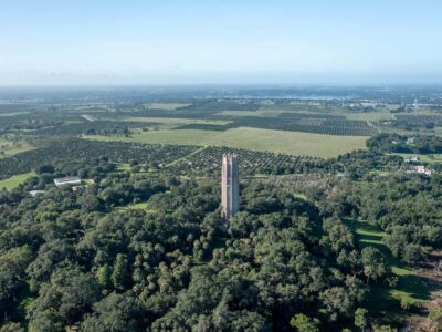 Bok Tower aerial view