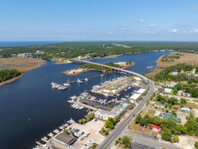 Byway crossing the Carrabelle River