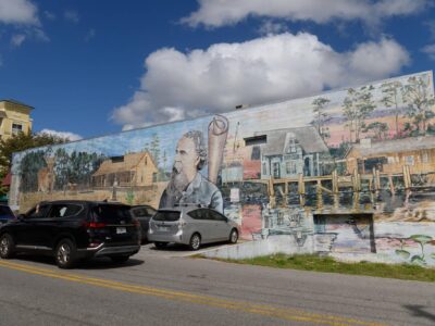 Henry DeLand Mural in downtown DeLand