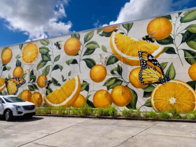 Lake Wales citrus mural