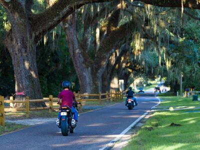 Motorcycles on Oakland Avenue