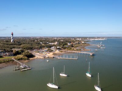 St. Augustine Lighthouse with boats