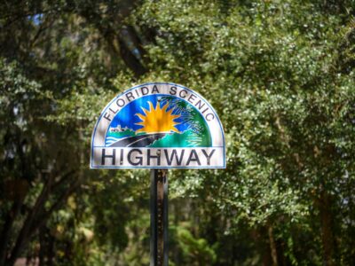 FL Scenic Highway sign on Heritage Crossroads
