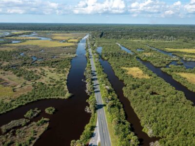Highbridge Road over Bulow Creek aerial