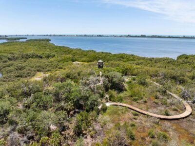 Neal Preserve pathway aerial