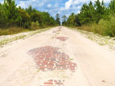 Old Brick Road segment in Flagler County