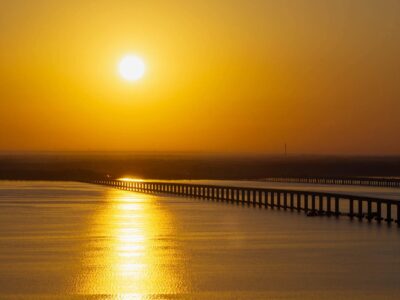 Sunrise view from the byway on the bluffs