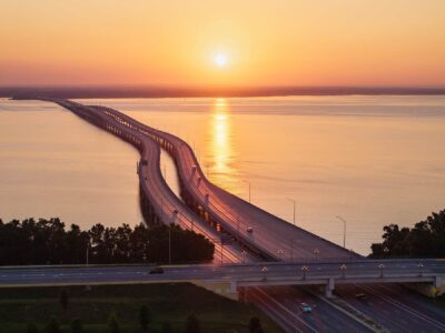 Sunrise view of Escambia Bay