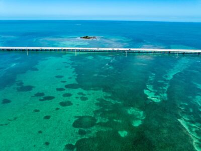 7-Mile Bridge over turquoise water