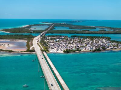 7-Mile Bridge with Bahia Honda bridge in the background
