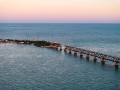 Bahia Honda twilight aerial