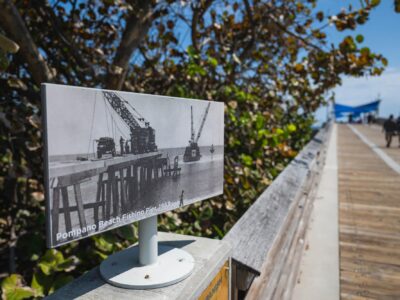 Pompano Beach Pier history panel