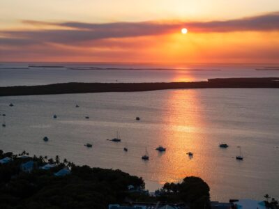 View from Key Largo at sunset
