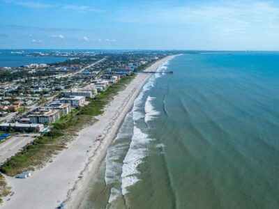 Cocoa Beach shoreline