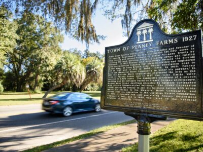 Town of Penney Farms historic sign